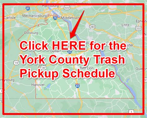 york county trash pickup schedule.